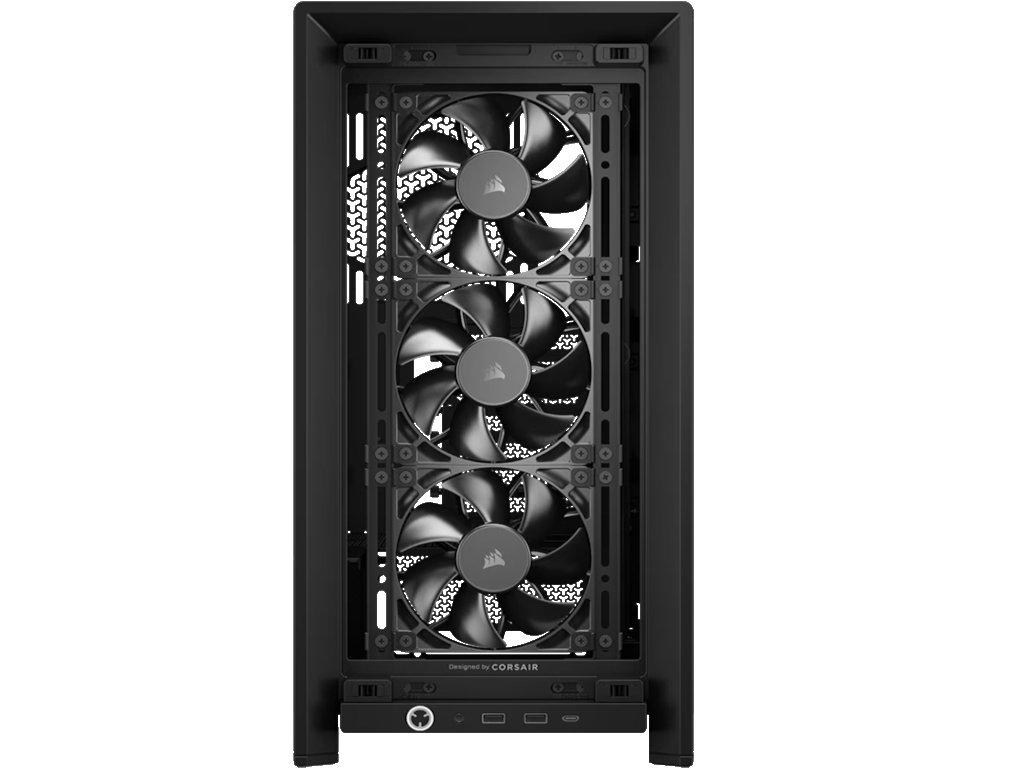 Kućište Corsair Frame 4000D RS BlackMid-Tower, 3x RS120 performance ventilatora - Slika 3
