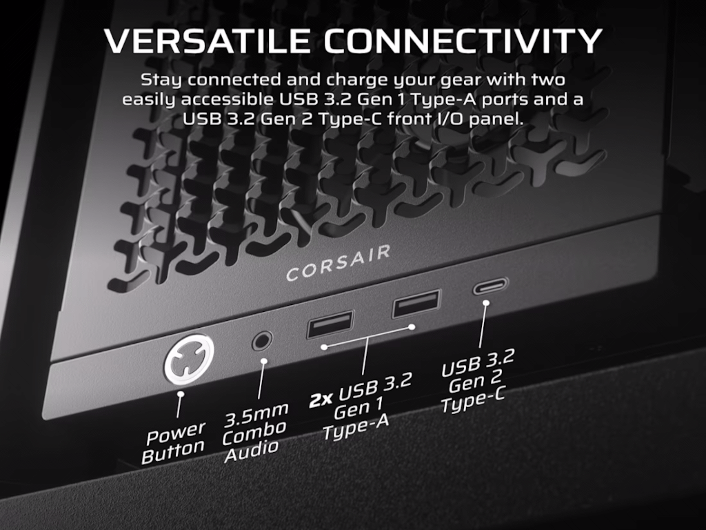 Kućište Corsair Frame 4000D RS BlackMid-Tower, 3x RS120 performance ventilatora - Slika 9