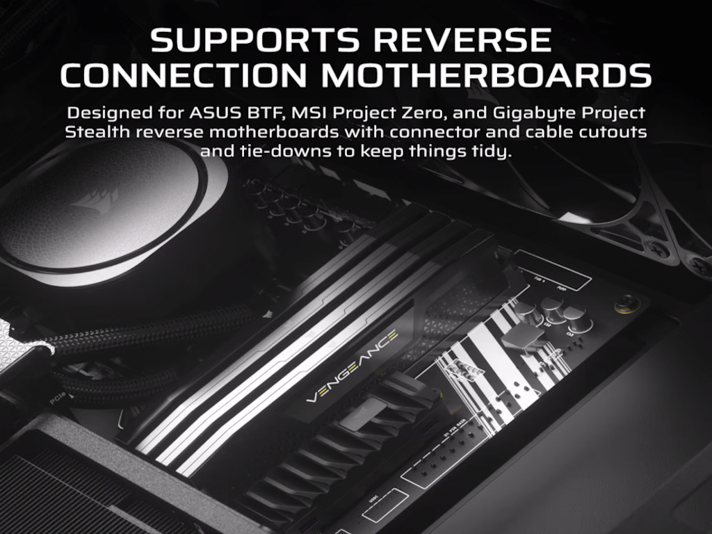 Kućište Corsair Frame 4000D RS BlackMid-Tower, 3x RS120 performance ventilatora