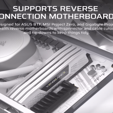 Kućište Corsair Frame 4000D RS WhiteMid-Tower, 3x RS120 performance ventilatora