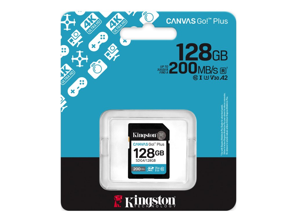 Kingston 128GB SDXC Canvas Go Plus Gen4200MB, s - Slika 2