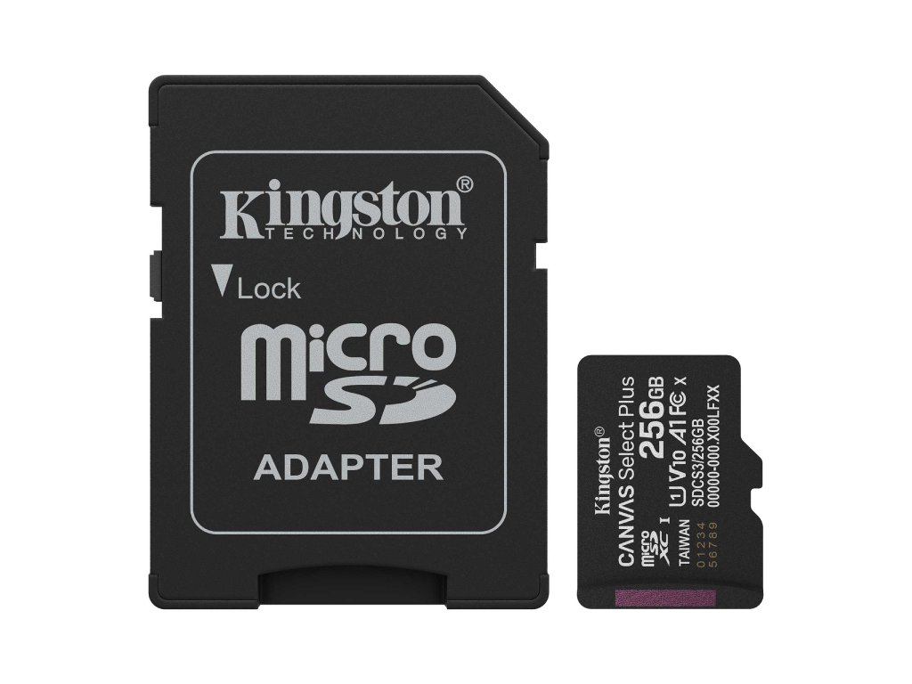 Kingston 256GB micSDHC Canvas Select Plus G3
