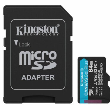 Kingston 64GB microSDXC Canvas Go Plus Gen4 +