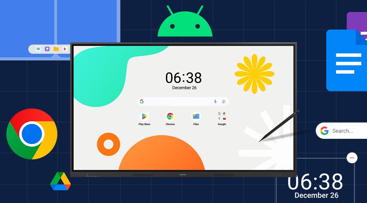 Samsung LH65WAFWLGCXEN, 65″ Android touch display