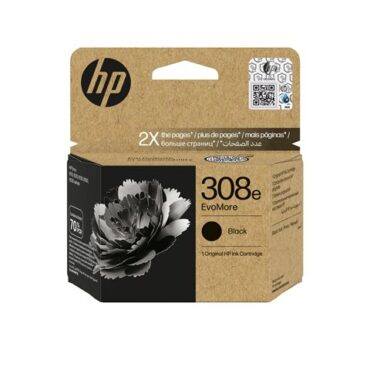 HP 308e EvoMore Black Original Ink Cart, 7FP22UE#CE1