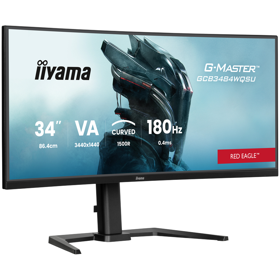 Monitor Iiyama LED GCB3484WQSU-B1 34" VA 1500R 3440 x 1440 180Hz 21:9 500 cd 4000:1 0.4ms HDMI DP USB HUB Full Ergo, GCB3484WQSU-B1 - Slika 2