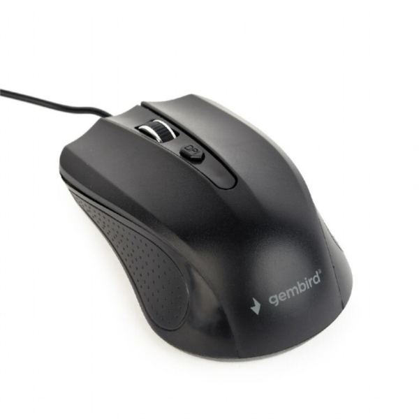 Gembird Wired optical mouse, USB, black, 1.8m cable