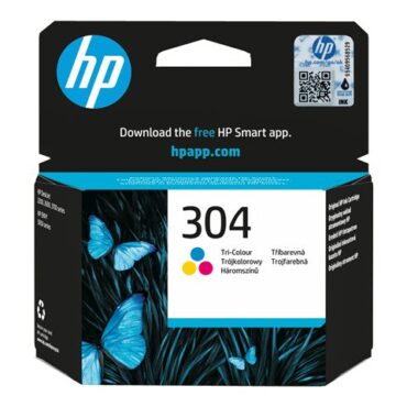HP 304 Tri-color Ink Cartridge, N9K05AE#UUS