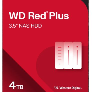 WD Red Plus 4TB, 3,5", 128MB, 5400 rpm NAS
