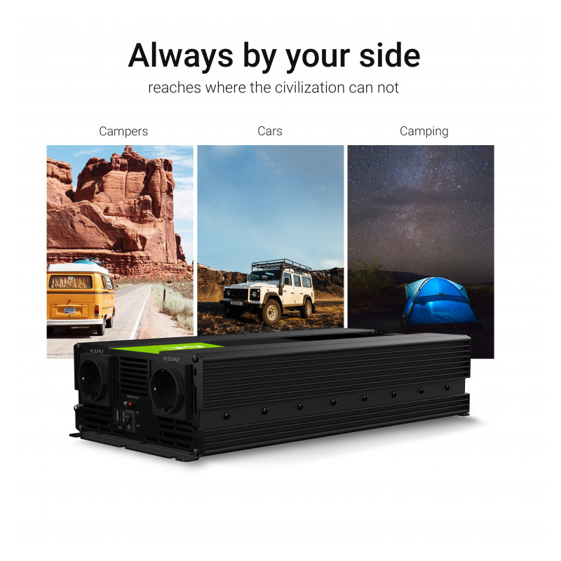 Green Cell strujni inverter 12V na 230V, 2000W/4000W Full sine Wave (INV11) - Slika 14