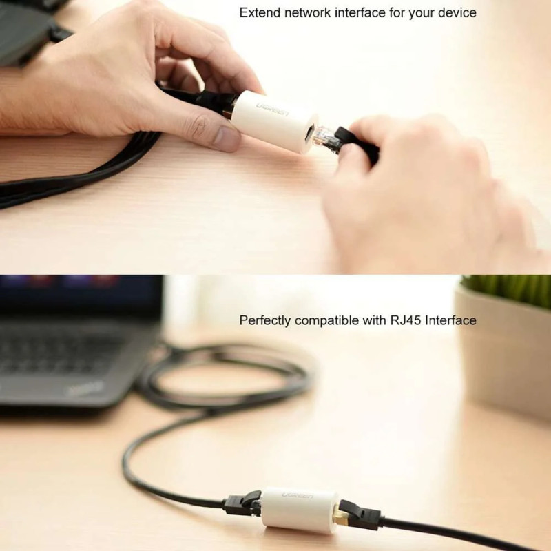 UGREEN zaštitni adapter protiv udara groma, RJ45, crni - Slika 16