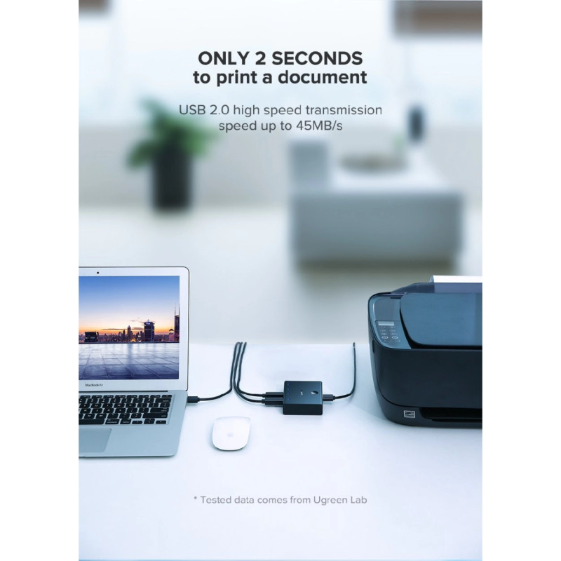 UGREEN Data Switch USB 2.0, 4 ulaza/1 izlaz, crni - Slika 29