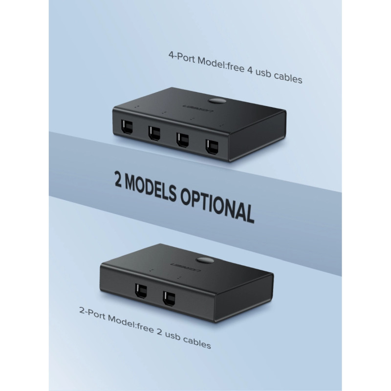 UGREEN Data Switch USB 2.0, 4 ulaza/1 izlaz, crni - Slika 32