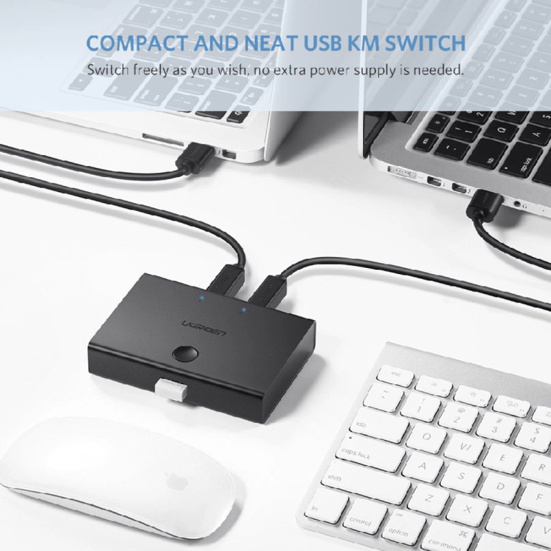 UGREEN Data Switch USB 2.0, 2 ulaza/1 izlaz, crni - Slika 17