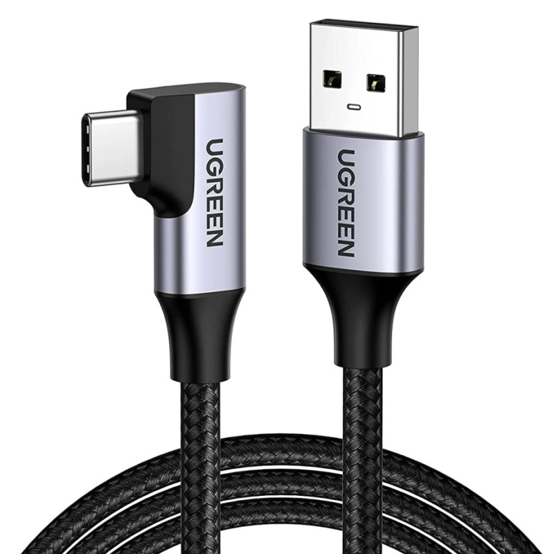UGREEN USB-C (M) na USB-A (M), kutni 90°, 18W, 3A, pleteni kabel MFi, 1.0m - Slika 20