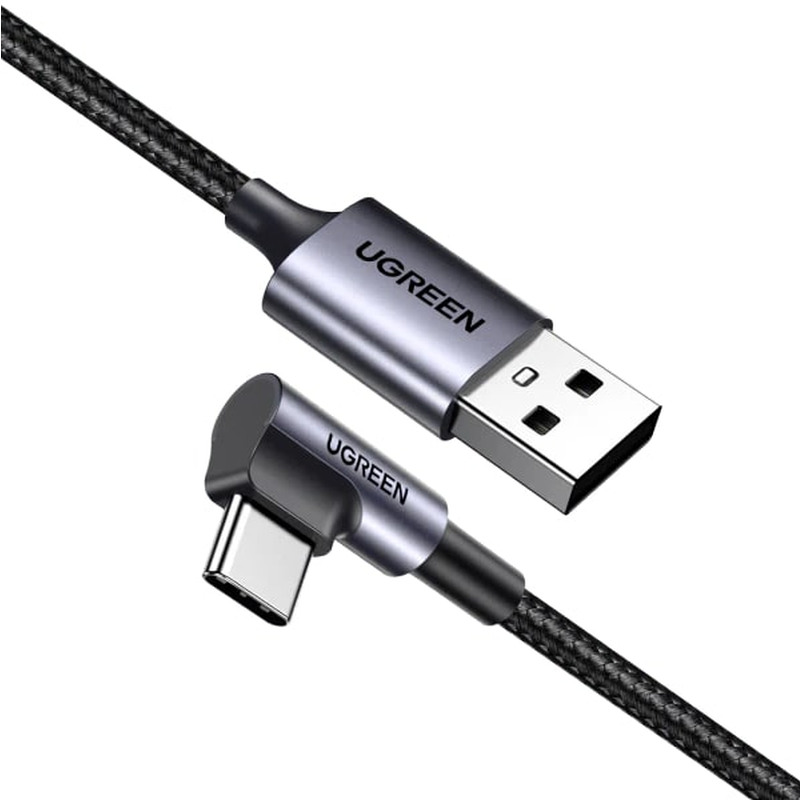 UGREEN USB-C (M) na USB-A (M), kutni 90°, 18W, 3A, pleteni kabel MFi, 1.0m - Slika 22