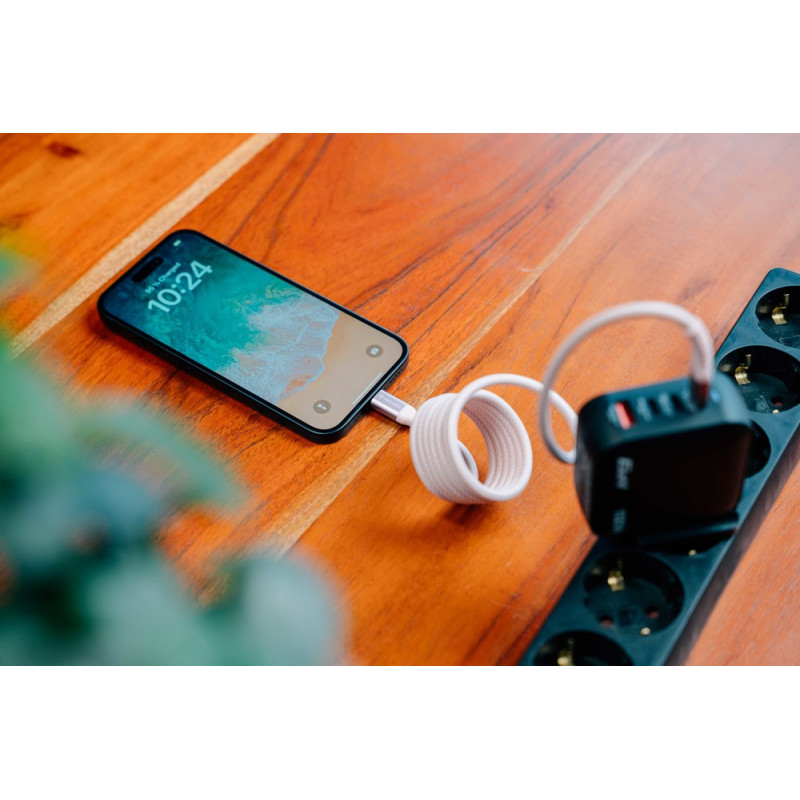 Verbatim Sync & Charge Magnetic kabel USB-C na USB-C, M/M, 100W PD3.0/QC3.0, sivi, 1.2m - Slika 25