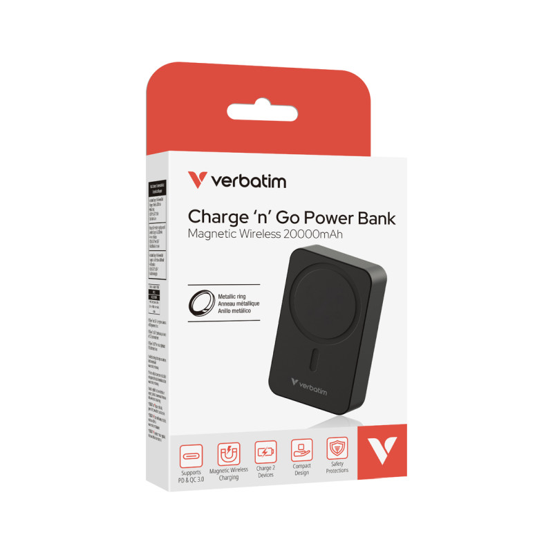 Verbatim Powerbank 20000mAH Charge 'n' Go Essentials 35W USB-C i 15W magnetsko bežično punjenje - Slika 23