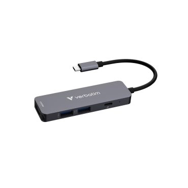 Verbatim USB-C Essentials Multiport Hub 4 priključaka: HDMI, USB-C PD, USB-A 3.2 Gen 1, USB-A