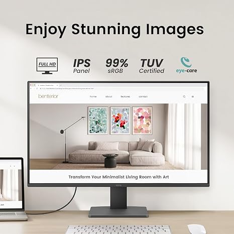 BenQ 27" GW2791 FHD (1920x1080) IPS 16:9, 100Hz, 1300:1, 250cd/m2, 5ms, HDMI, DP, tilt - Slika 7