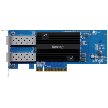 Dual-port 25GbE SFP28 add-in card for Synology systems, E25G30-F2