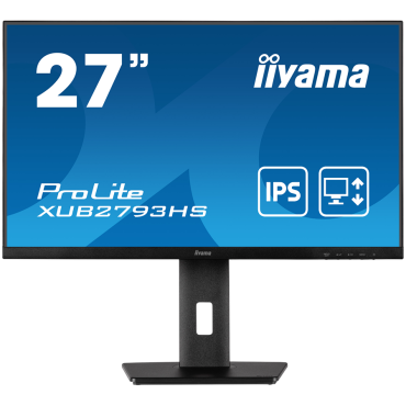 Monitor Iiyama XUB2793HS-B7 LED 27 1920 x 1080 FHD 100 Hz IPS 300 cd 1300 1ms HDMI DP, XUB2793HS-B7