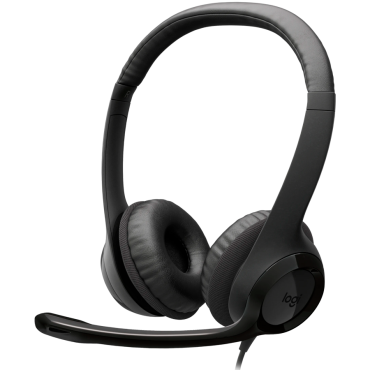 Logitech HEADSET-H390 USB-C Computer Headset-MIDNIGHT BLACK-USB-N/A-EMEA28i-935-USB-C, 981-001576