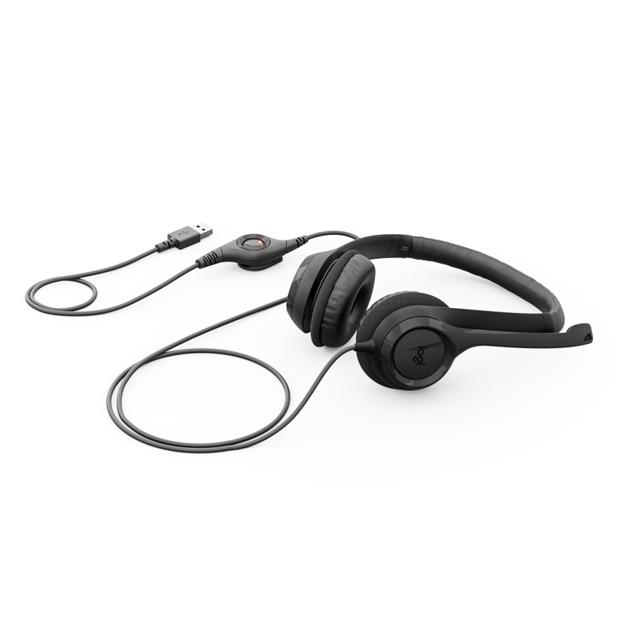 Logitech HEADSET-H390 USB-C Computer Headset-MIDNIGHT BLACK-USB-N/A-EMEA28i-935-USB-C, 981-001576 - Slika 2