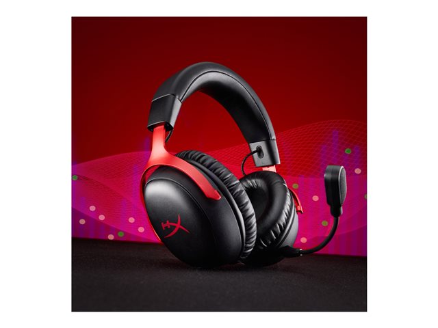 HP HyperX Cloud III S Wrls Black-Red, A59Z0AA - Slika 4