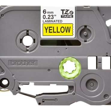 Brother TZE611 tape black/yellow 6mm 8m, TZE611