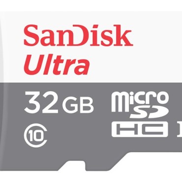 Sandisk Ultra 32GB microSDHC + SD Adpt, SDSQUNR-032G-GN3MA