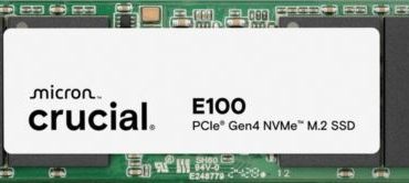 Crucial 480 GB M.2 SSD, E100 NVMe Gen. 4x4, Bulk