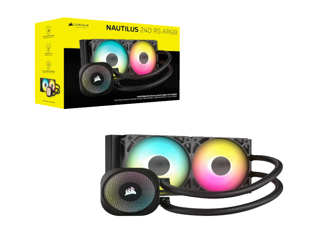 Vodeno Hlađenje Corsair Nautilus 240 ARGB240mm radiator, Liquid CPU Cooler - Slika 7