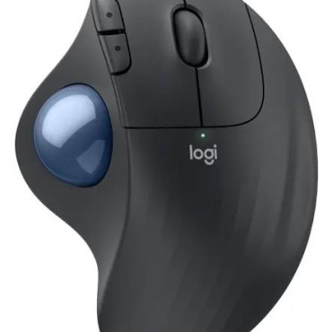 Logitech Ergo M575S Wireless Trackball Mouse, Graphite Blue
