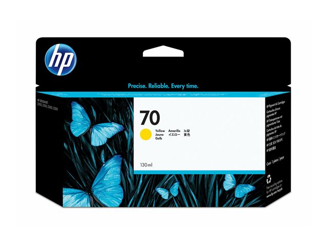 HP 70 ink yellow 130 ml Vivera, C9454A
