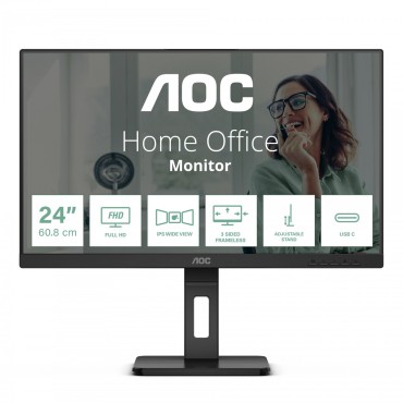 Monitor AOC IPS 23,8" 24P3C, HDMI, DP, USB-C, HAS, zvuč.