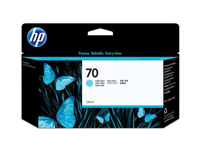 HP 70 ink cyan light Vivera 130 ml, C9390A