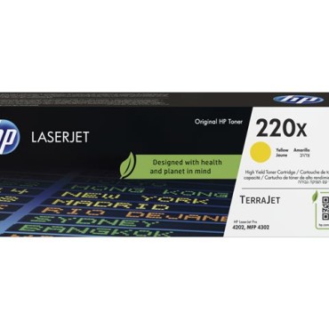 HP 220X Yellow Original LaserJet Toner, W2202X