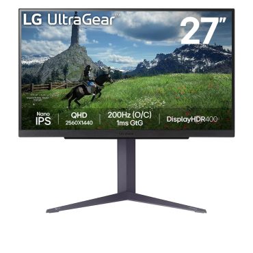 Monitor LG 27GS85Q, 27'' QHD Nano IPS, 180Hz (OC 200Hz)