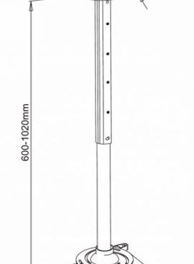 Stropni nosač projektora PM-102XL 15kg, 60-102cm
