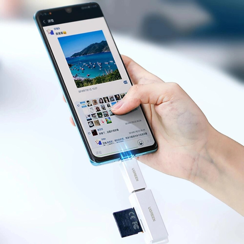 UGREEN čitač memorijskih TF/microSD/SD kartice, USB 3.2, crni - Slika 20