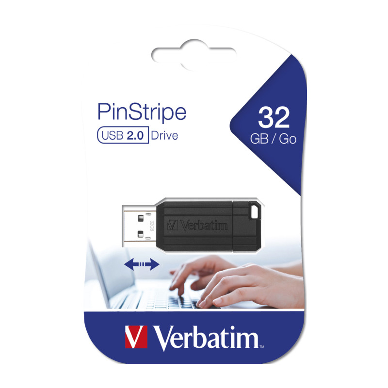 Verbatim USB2.0 PinStripe 32GB, crni - Slika 8