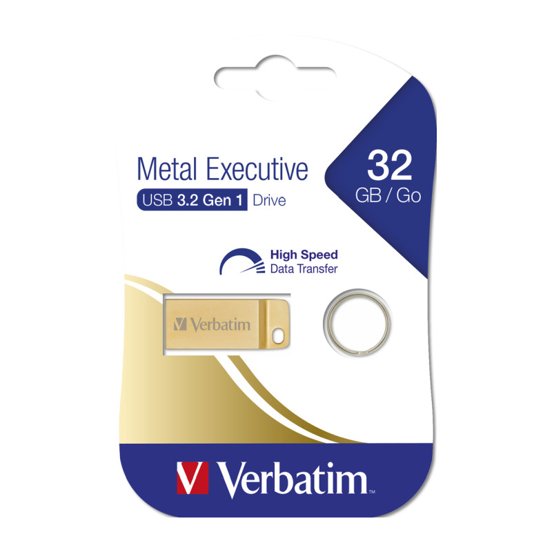 Verbatim USB 3.2 Gen1 Store'n'Go Metal Executive 32GB, zlatni - Slika 9