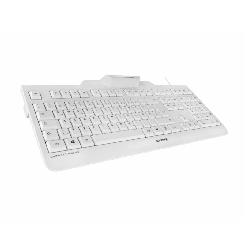 Cherry KC 1000SC tipkovnica sa čitačem Smart kartica, USB, bijela - Slika 11