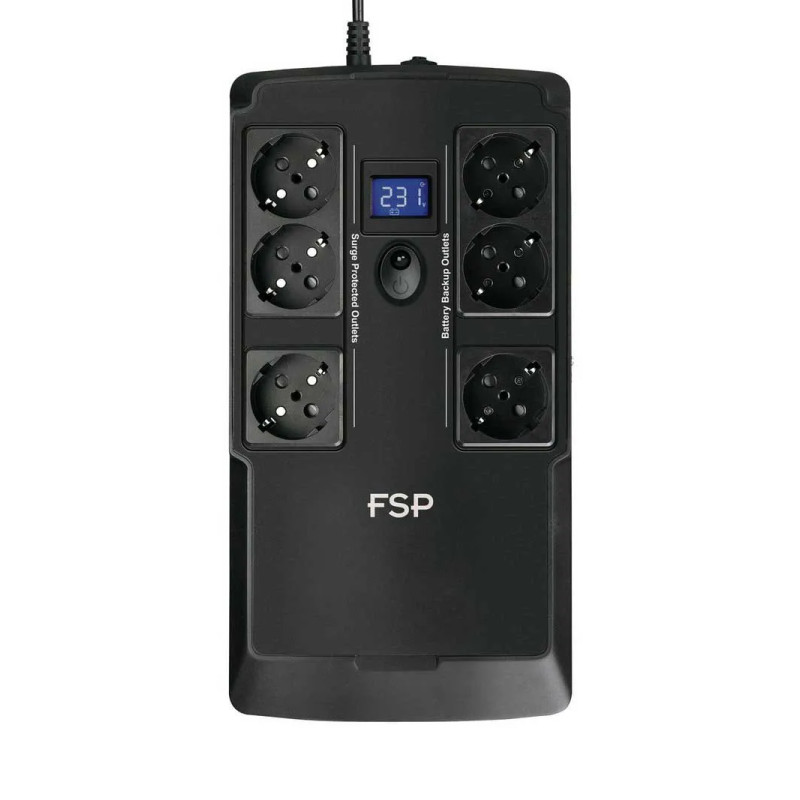 Fortron Source UPS NanoFit 800VA/480W, Offline, 2×USB, 6×Schuko, RJ45, 1×5Ah - Slika 6