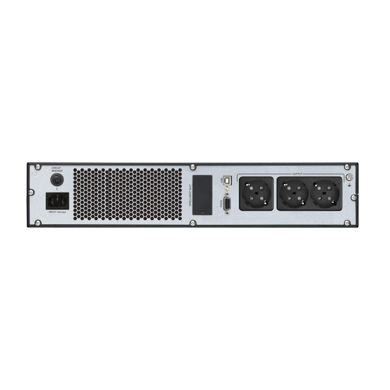 Fortron Source UPS Champ Rack 1000VA/900W, On-line double conversion, USB, RS-232, 3×Schuko, 2×9Ah, LCD - Slika 4