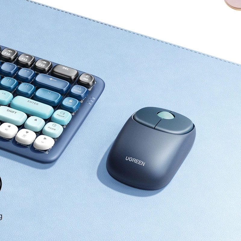 UGREEN FUN+ MU102 bežični miš, 4000 DPI, bluetooth, USB-C punjenje, plavi - Slika 16