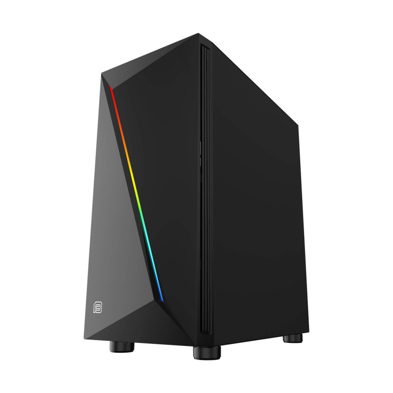 Bit Force RIPPER RGB-2 Midi Tower RGB Gaming PC ATX kućište bez napajanja, crno - Slika 11