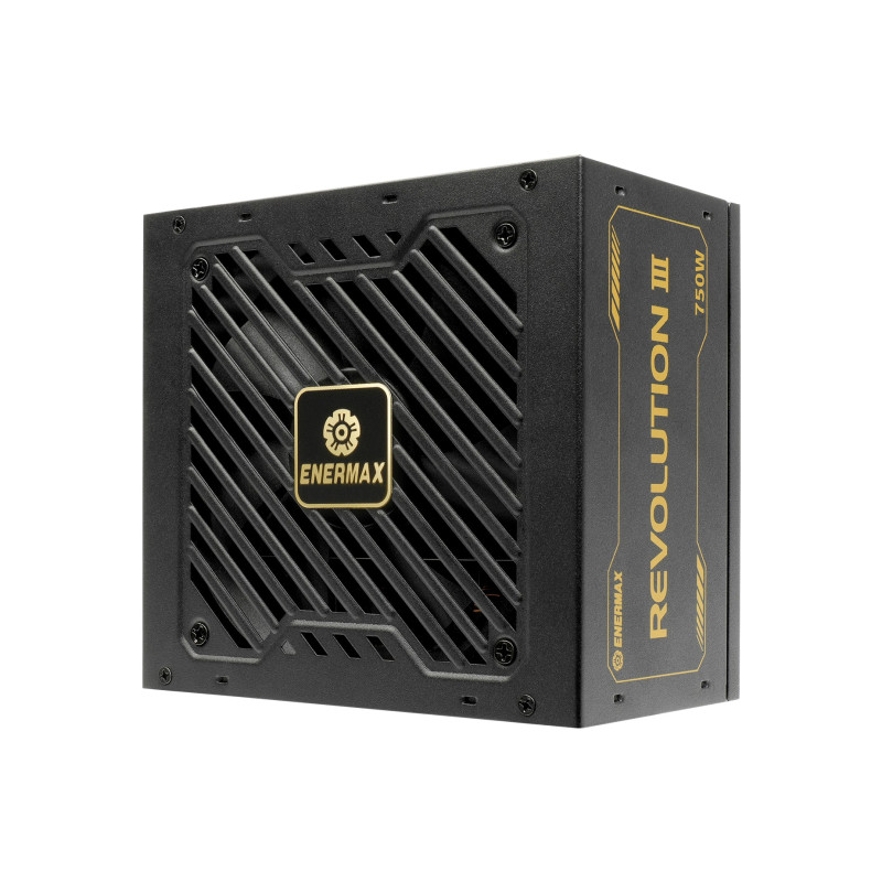 Enermax 750W Revolution III, ATX 3.1, 80+ GOLD, modularno, 3×PCIe, 9×SATA, 24-pina, 120mm ventilator - Slika 12