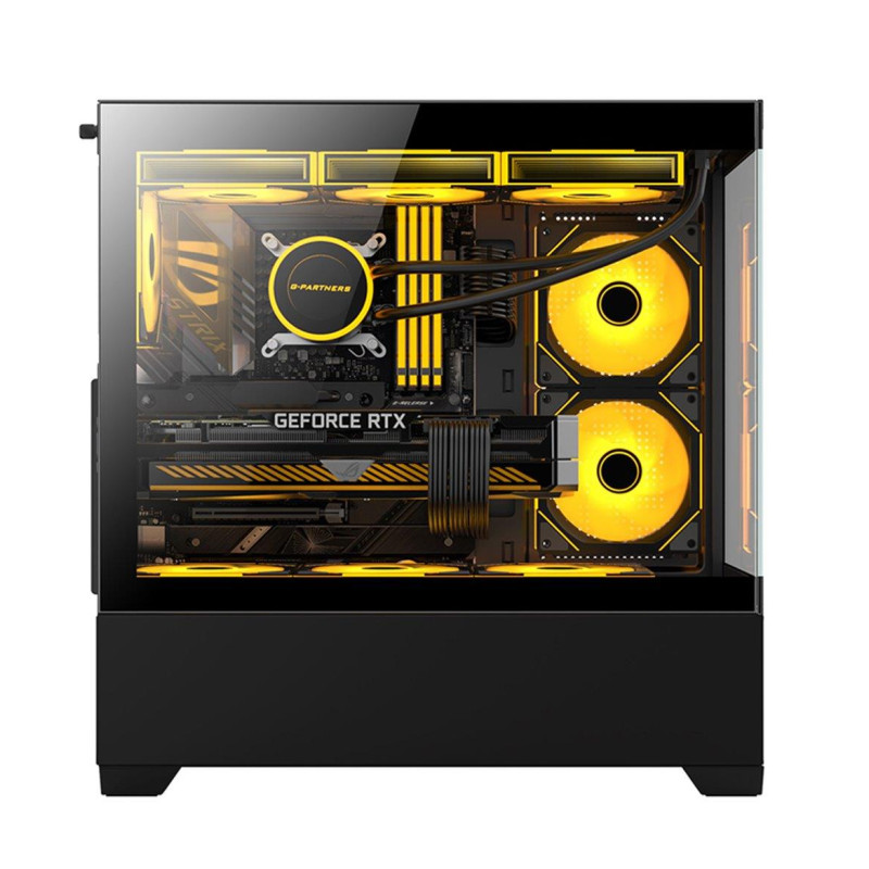 Bit Force SPARK ARGB-TG3 Midi Tower ARGB Gaming PC ATX kućište bez napajanja, crno - Slika 25